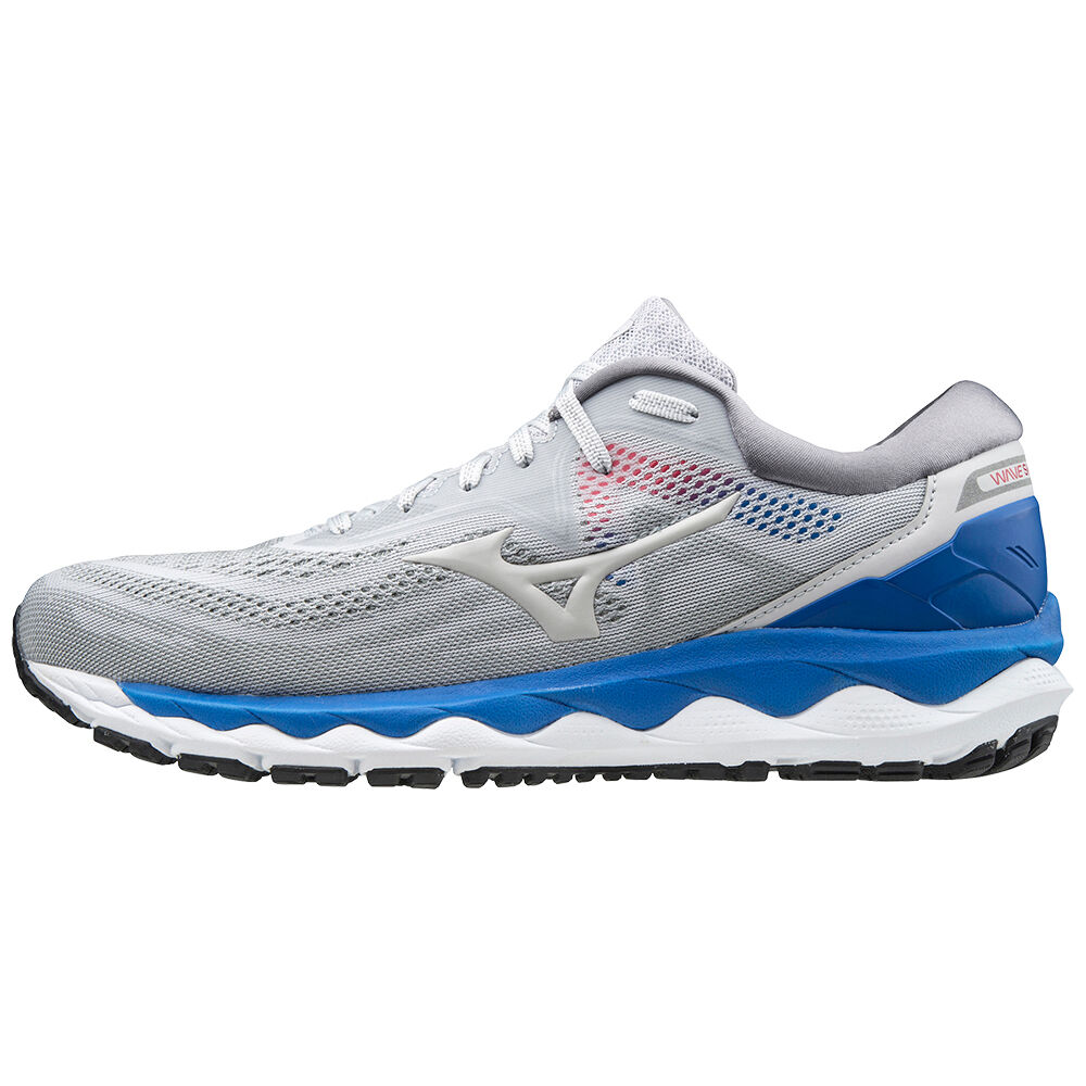 Sapatilhas Running Mizuno Wave Sky 4 - Homem - Cinzentas/Azuis - VNIEZ1034